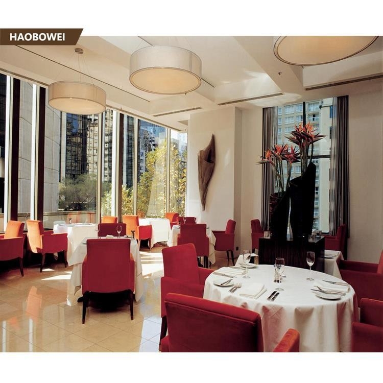 Edge Banding Hotel Table and Chair for Restaurants Lounge Cafe in Veneer or Laminate