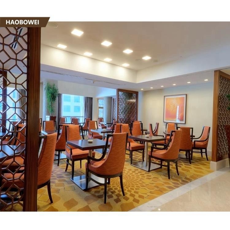 Customized Sizes Dining Chairs and Hotel Furniture Tables in Contemporary Design