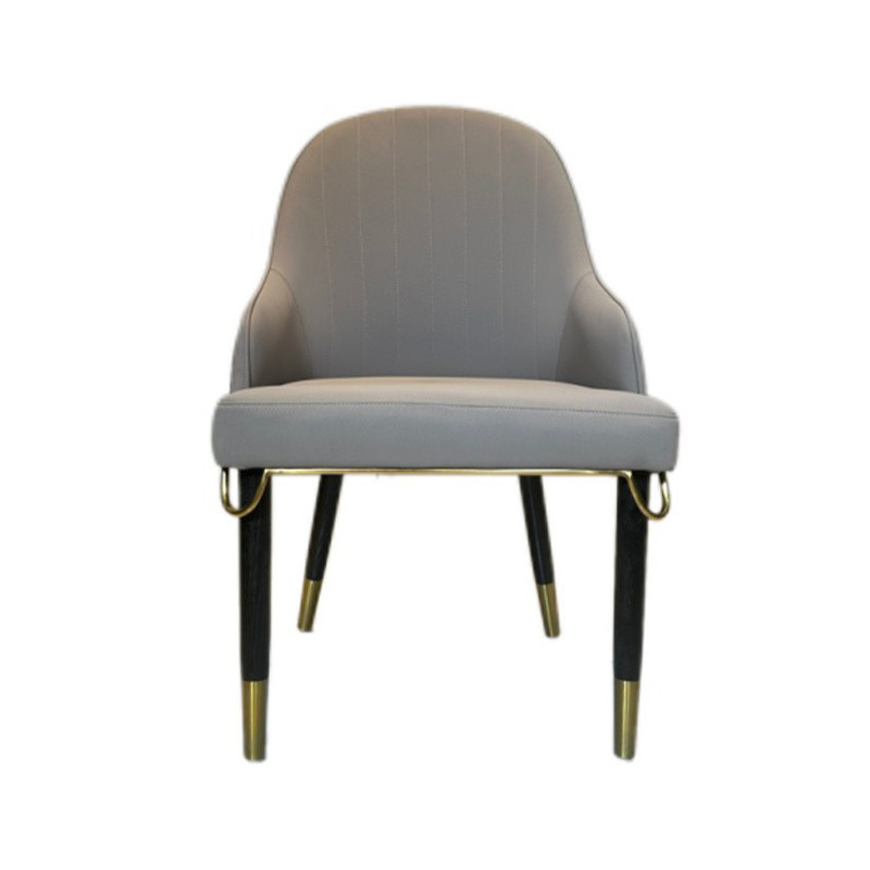 Indoor Home Dining Room Solid Wood Leather Chair for Customization in Hotel Furniture