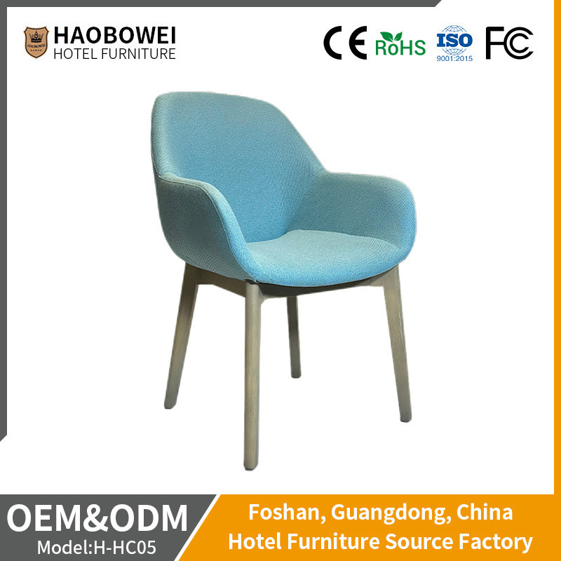 Customized Solid Wood Dining Room Chair Without Armrest for Hotel in Northern Europe