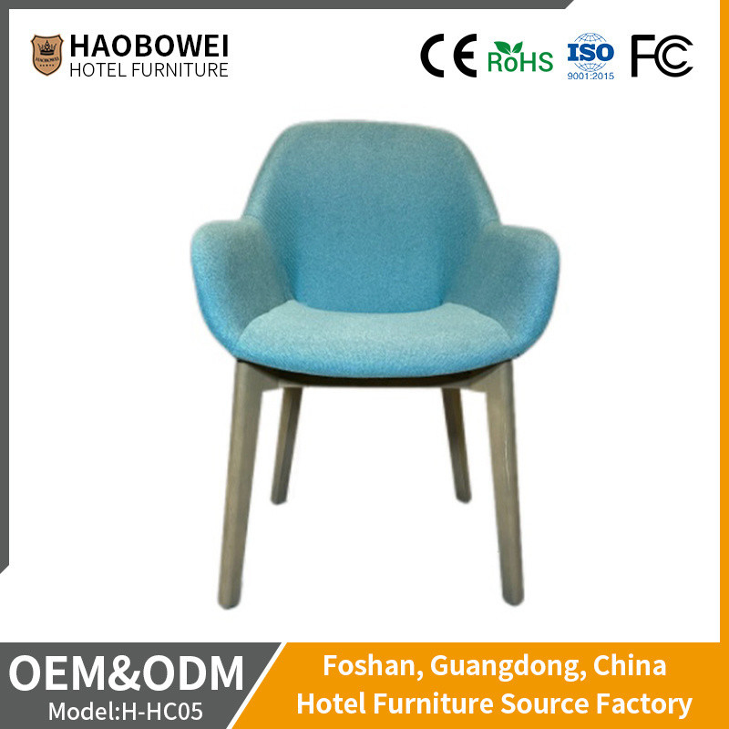 Customized Solid Wood Dining Room Chair Without Armrest for Hotel in Northern Europe