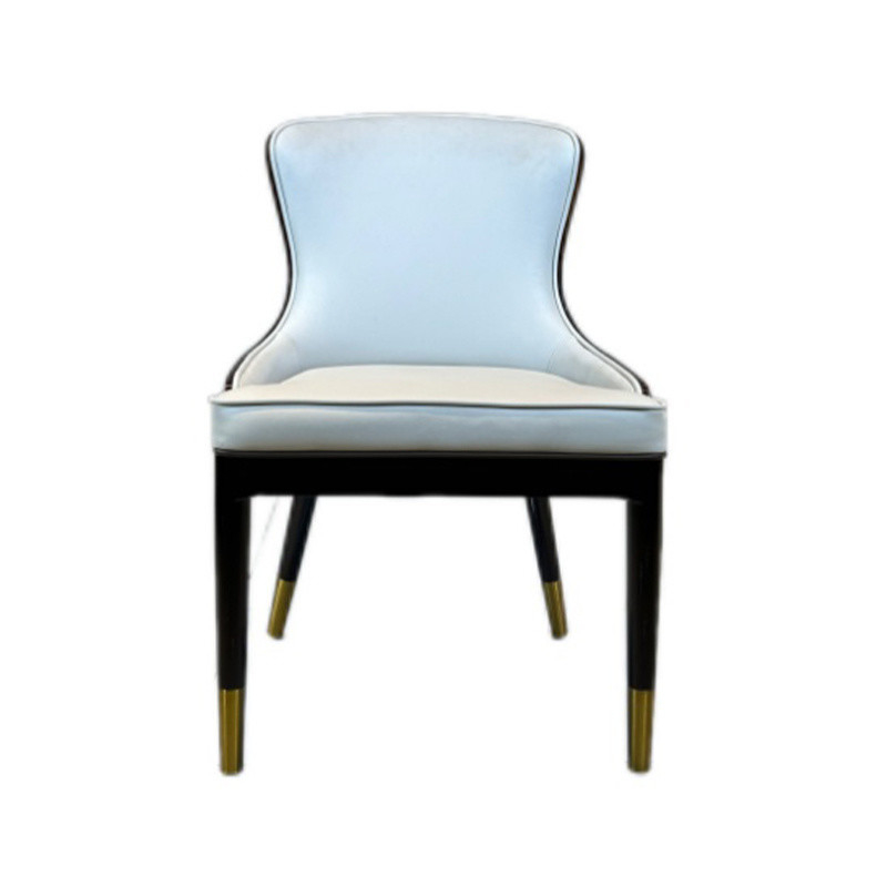 Indoor Modern Ash Wood Chair Without Armrest for Customized Hotel Furniture Dining Room