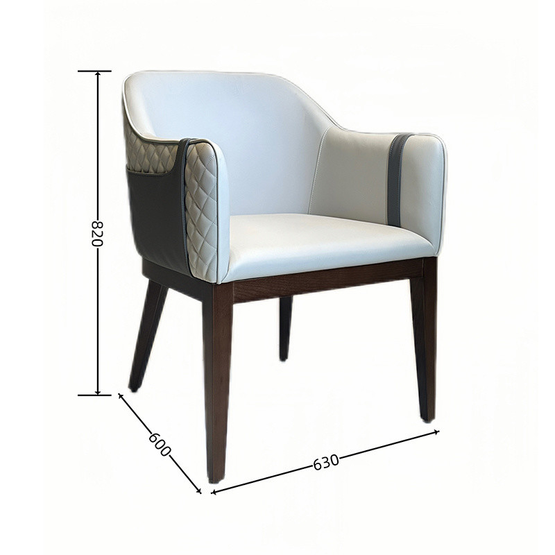 Unfixed 5 Year Guarantee for OEM Hotel Furniture Wood Armrest Chair in Dining Room