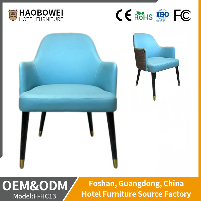 Solid Wood PU Leather Chair for Home Dining Room/Hotel Restaurant in Indoor Scenarios