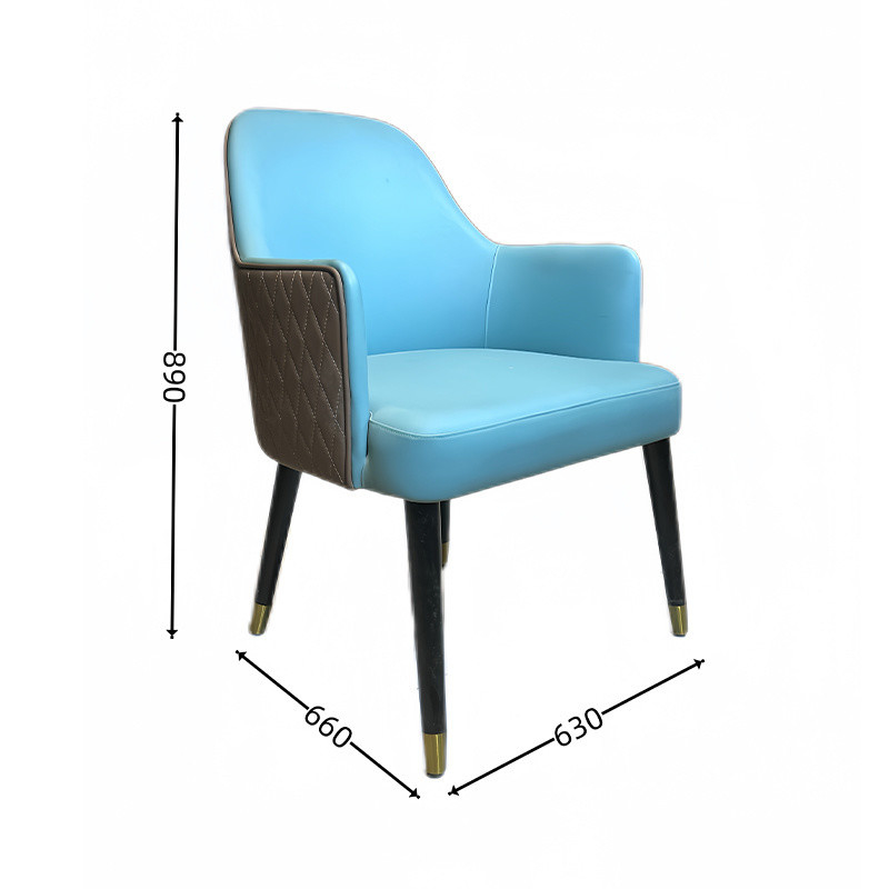 Solid Wood PU Leather Chair for Home Dining Room/Hotel Restaurant in Indoor Scenarios