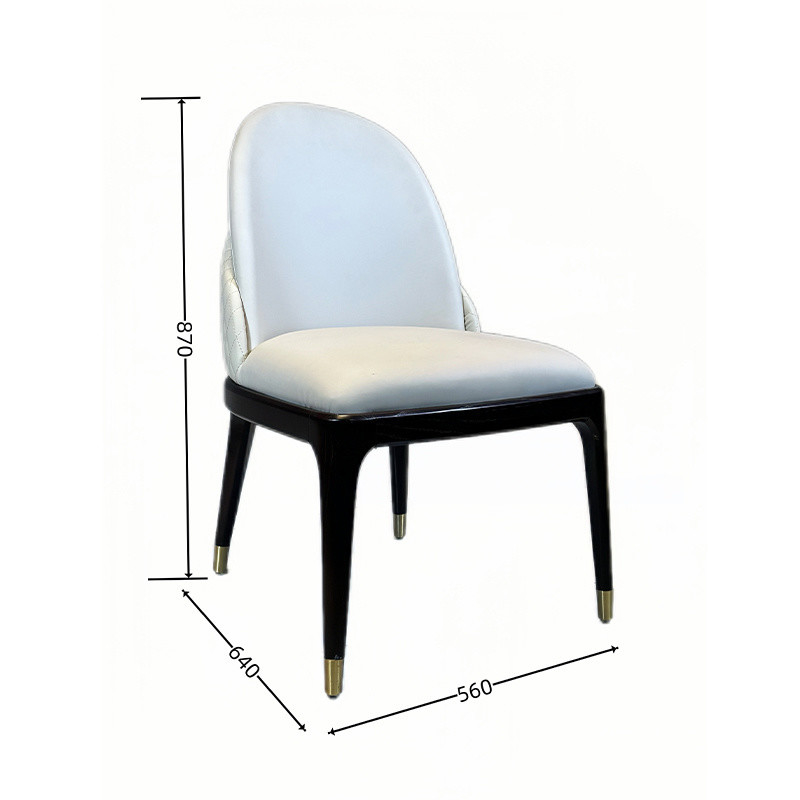 Modern Leather Wood Chair for Hotel Furniture Restaurant Dine Room Home Modern Design