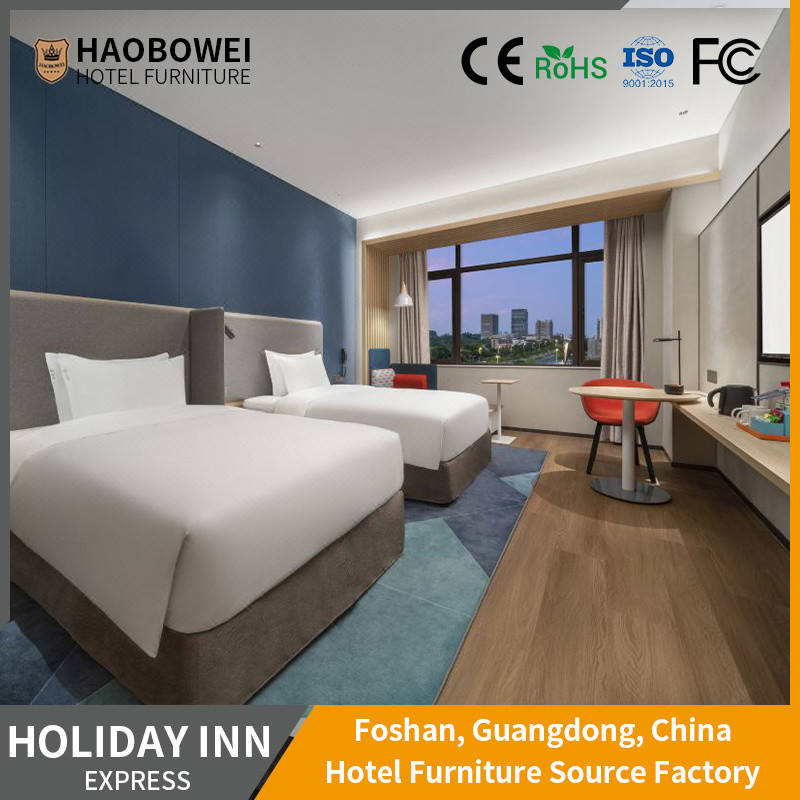 Customization King Size Bedroom Hotel Furniture Set untuk Apartemen Bisnis Tiga Bintang