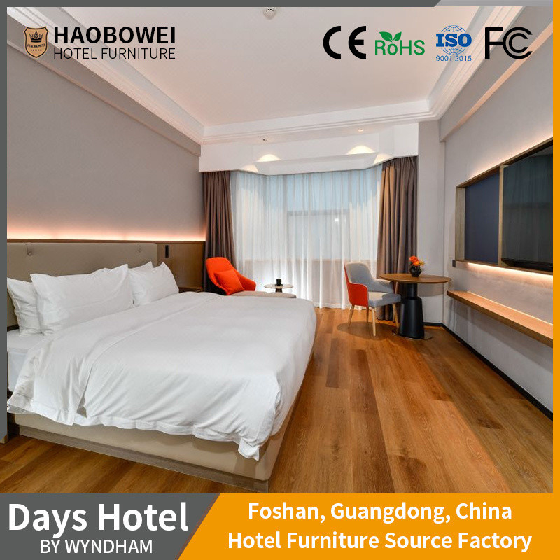 फ़ंक्शन होटल फर्नीचर बेडरूम सेट WYNDHAM-Days-MZ 4 Four Star Resort King डबल बेड