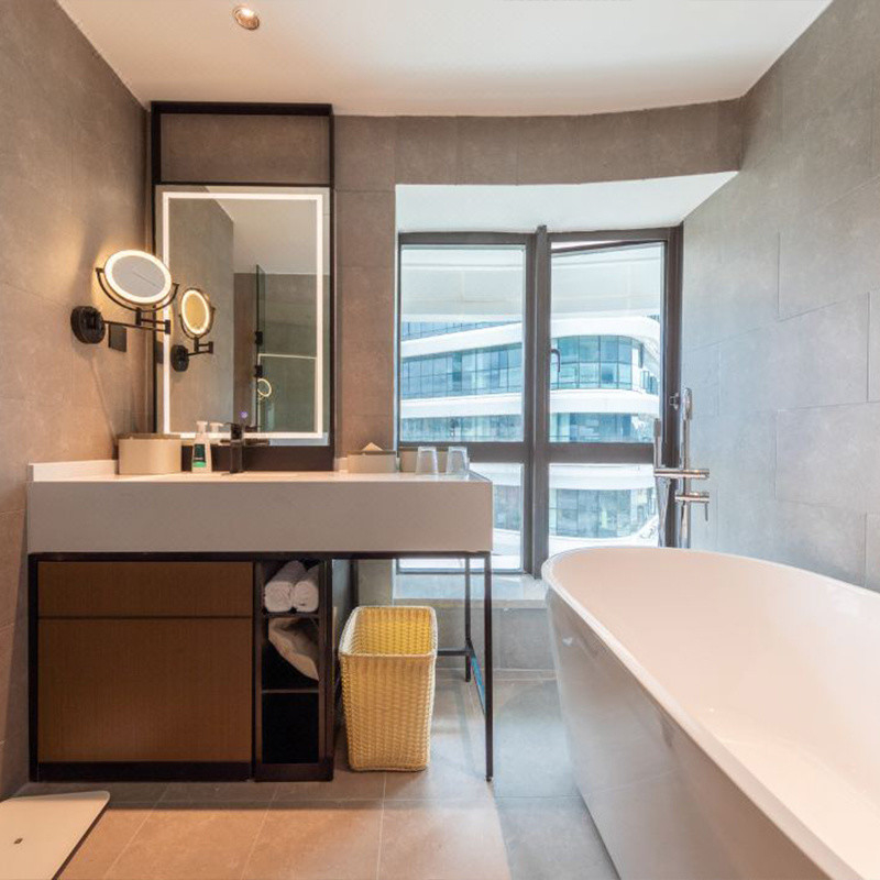 Zamówienie na zamówienie Nowoczesny zestaw sypialni w rozmiarze króla Meble z Foshan Hotel Apartment