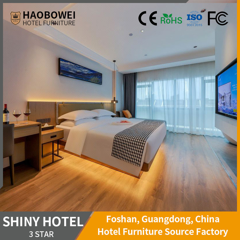 आधुनिक मानक राजा आकार बेडरूम फर्नीचर सेट के लिए Foshan रिसॉर्ट में 5 साल की गारंटी
