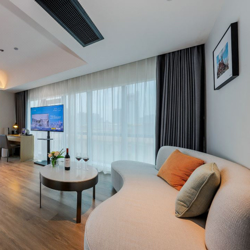 Skenario yang berlaku di dalam ruangan Ruang tidur ukuran raja mewah Set furnitur headboard tiga bintang