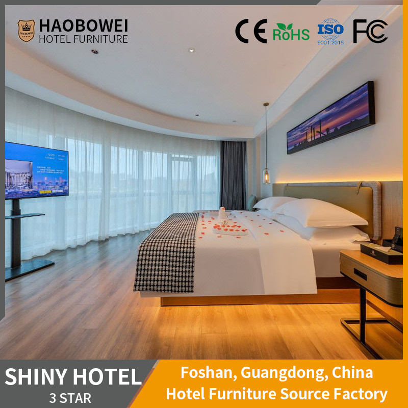 Furnitur Hotel Tiga Bintang Foshan Mewah Ukuran Raja Headboard Kamar Tidur untuk kustomisasi