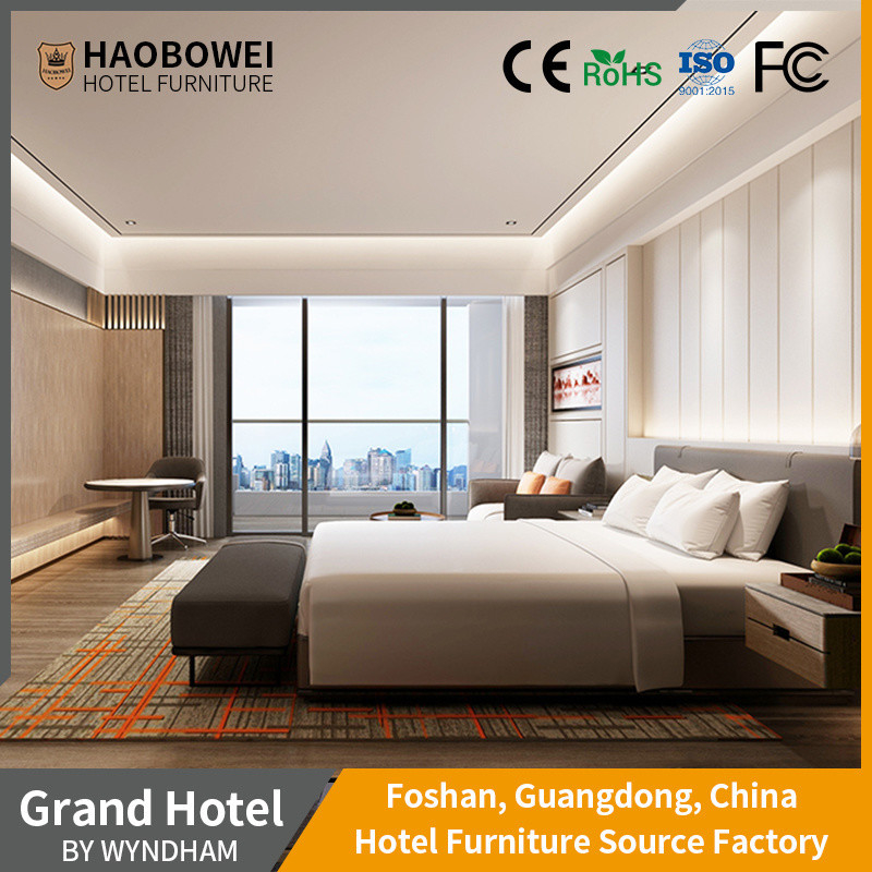 मध्यम नरम पैकेज 5 स्टार रिसॉर्ट होटल फर्नीचर Foshan में लक्जरी बेडरूम सेट