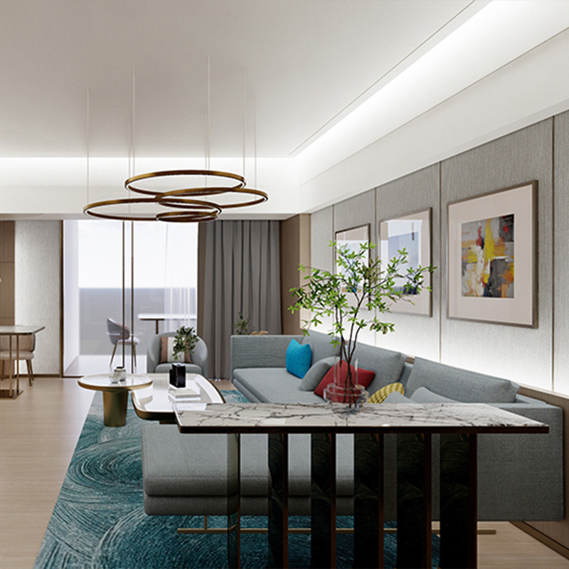 Furnitur 5 Bintang Resort Di Foshan Gaya Modern Kamar Tidur Set Untuk Akan Menang