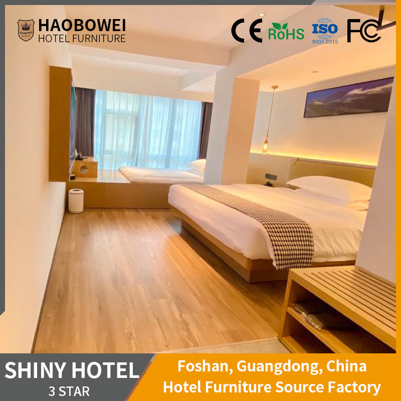 रिसॉर्ट होटल Foshan राजा आकार बेडरूम फर्नीचर सेट अनुकूलन के लिए अनुकूलन