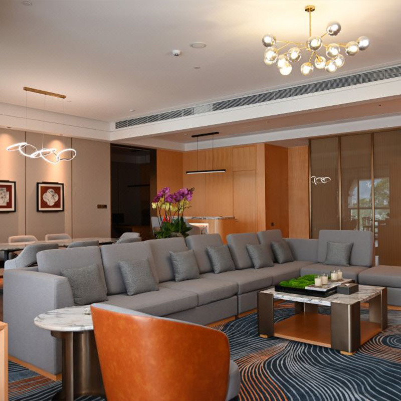 फोशन में WYNDHAM-GRAND-ZQ रिसॉर्ट होटल के लिए मानक राजा आकार बेडरूम सेट फर्नीचर