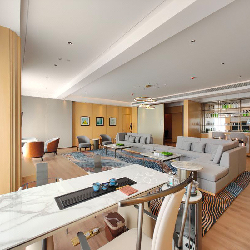 फोशन में WYNDHAM-GRAND-ZQ रिसॉर्ट होटल के लिए मानक राजा आकार बेडरूम सेट फर्नीचर