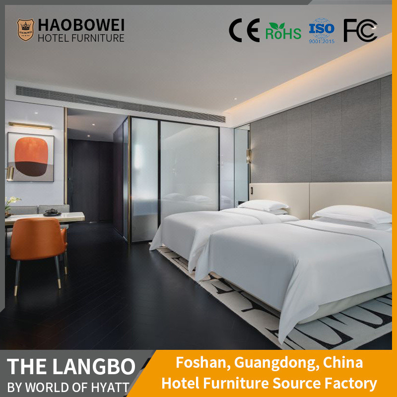 Furniture Set Kamar Tidur Berganda Untuk Hotel Resor 5 Bintang Di Foshan