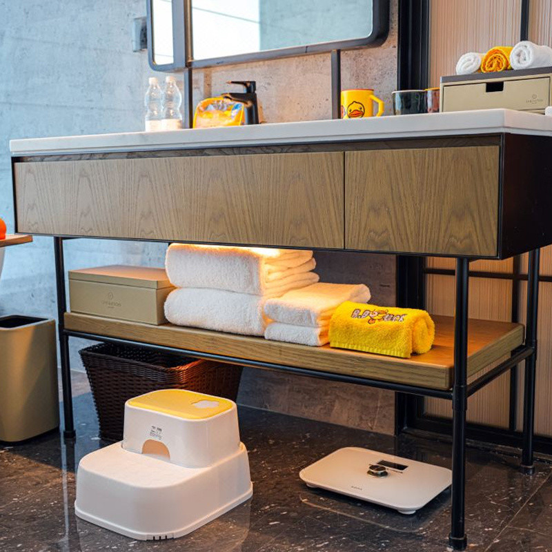 Furnitur Hotel Set Kamar Tidur Dengan Solvent-Free Anti-Fouling Kulit Nyaman Dan Gaya
