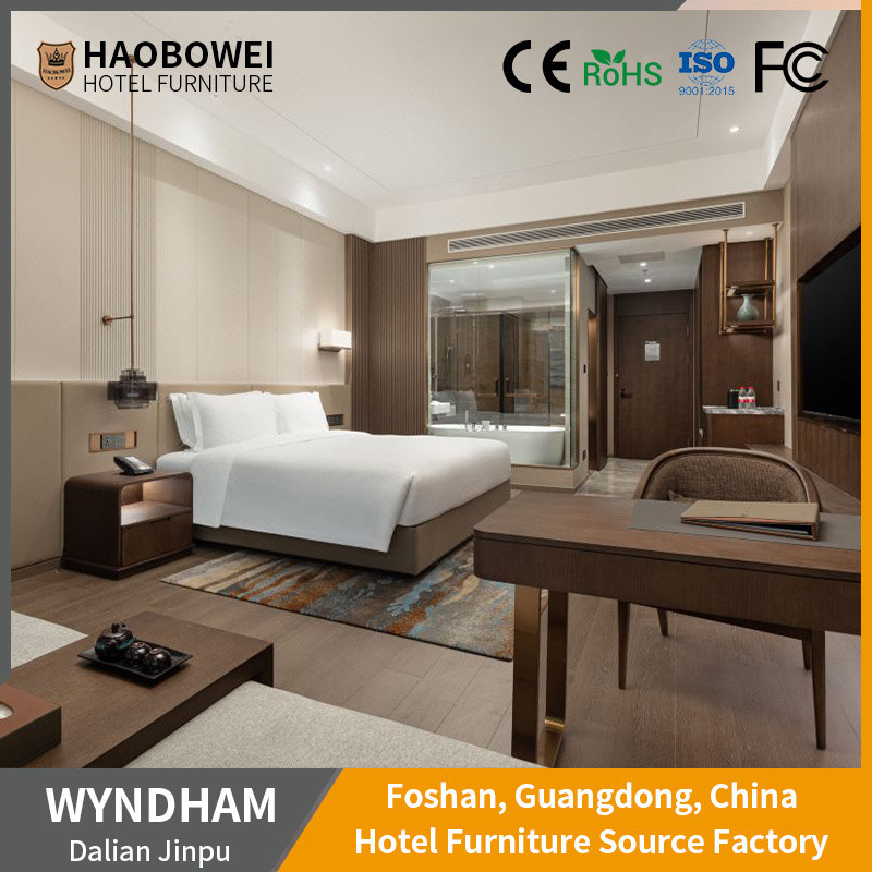 OEM/ODM 5 Star Hotel Furniture Headboard Set Untuk King Size Kamar Tidur Di Foshan Bisnis