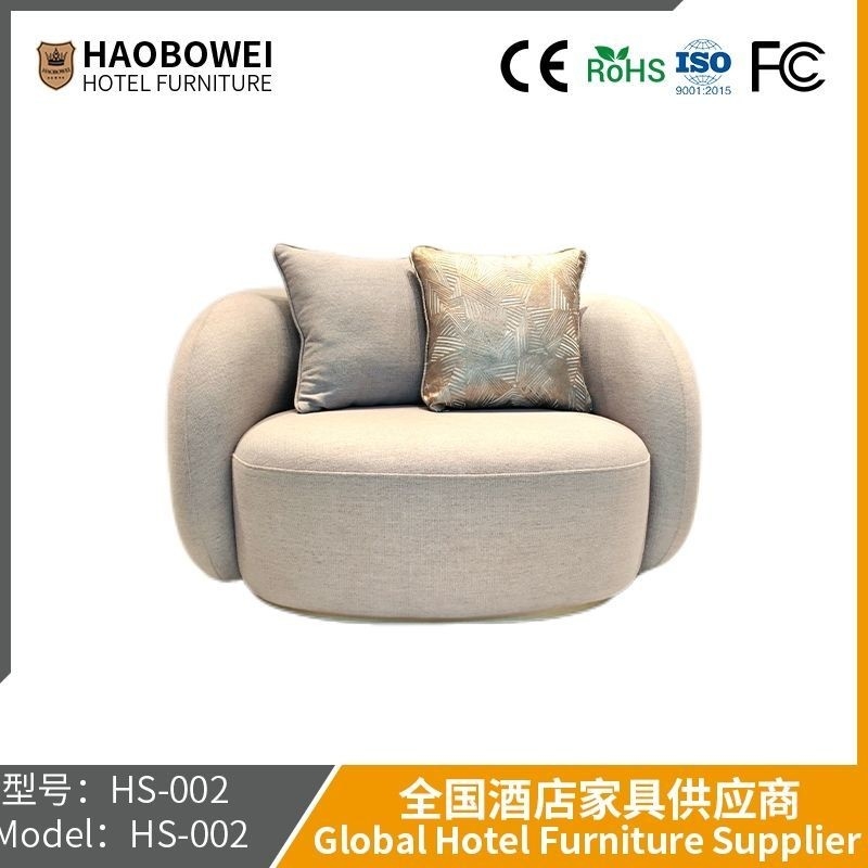                    Modern Simple Wind Gray Double Sofa Manufacturers Custom, Custom Office Lobby Living Room Hotel Rest Area General             