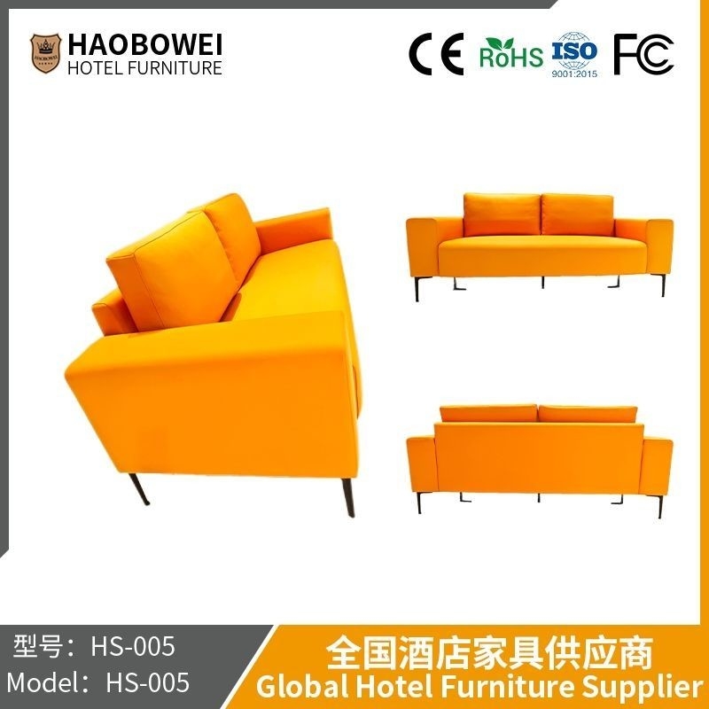                    Foshan Furniture High-End Hotel Apartment Modern Simple Sofa Reception Area Lobby Reception to Discuss Leisure Sofa             