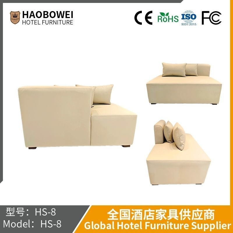                    Net Red Bean Curd Block Nordic Cream Wind Square Modern Simple Small Living Room Sofa             