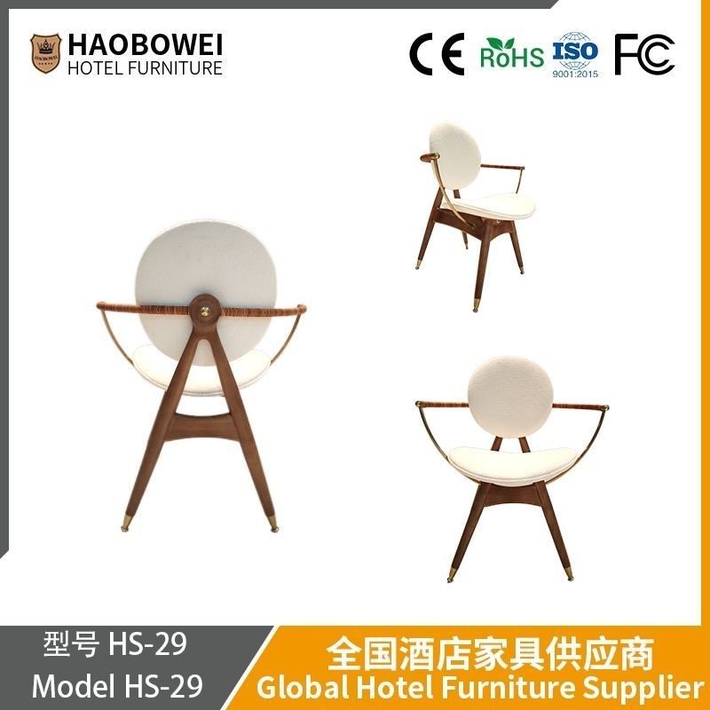 كرسي طعام Haobowei Nordic Solid Wood, Light Luxury Modern Minimalist Original Wood Designer Chair, Home Use Leisure Recliner Chair, Mules Wood كرسي طعام من الخشب القابل للاستخدام المنزلي