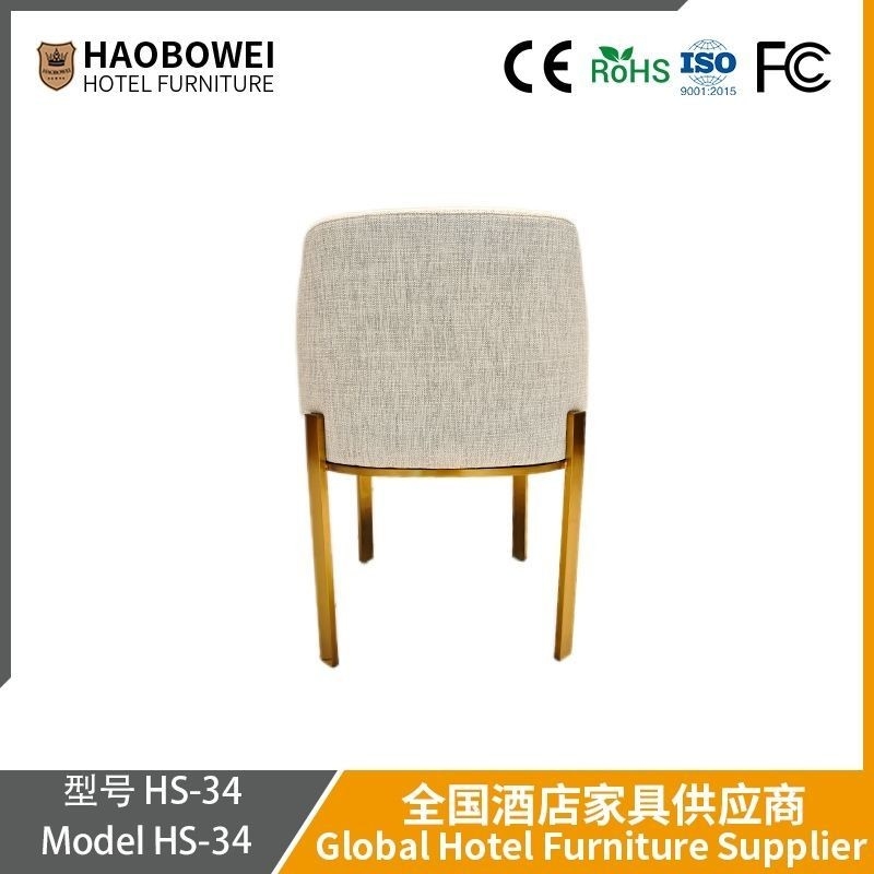 Modern Dining Simple Leisure Chair Nordic Light Luxury Hotel Backrest Metal Makeup Stool Grosir Kursi Makan Berlapis