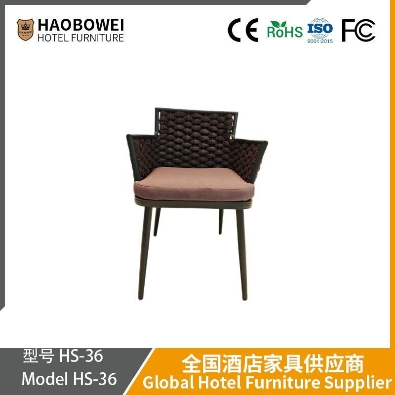 Outdoor Table and Chair Patio Garden Waterproof and UV Resistant Wicker Chair Set