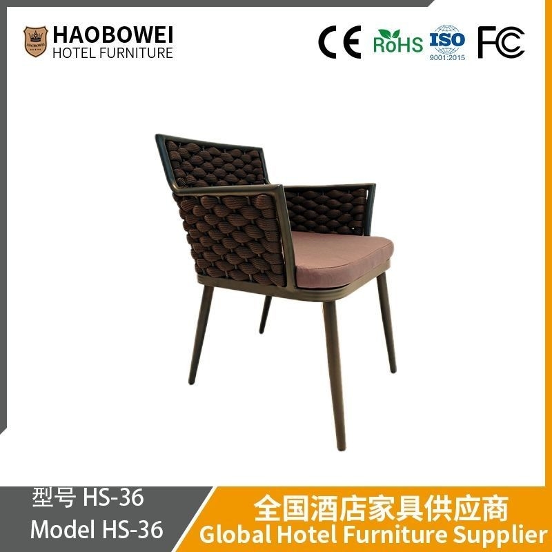 Outdoor Table and Chair Patio Garden Waterproof and UV Resistant Wicker Chair Set