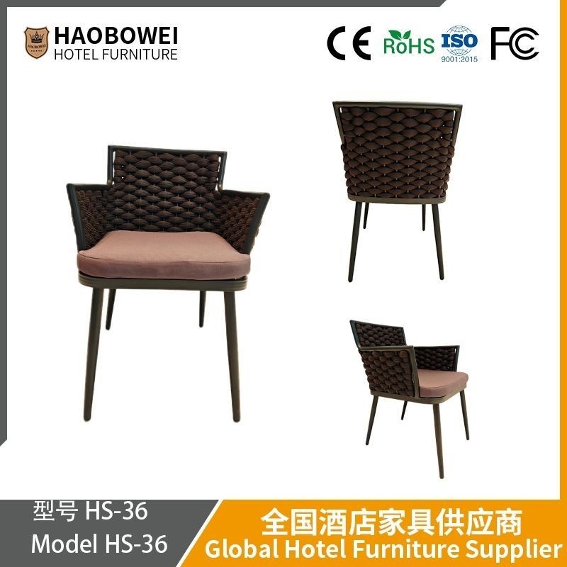 Outdoor Table and Chair Patio Garden Waterproof and UV Resistant Wicker Chair Set