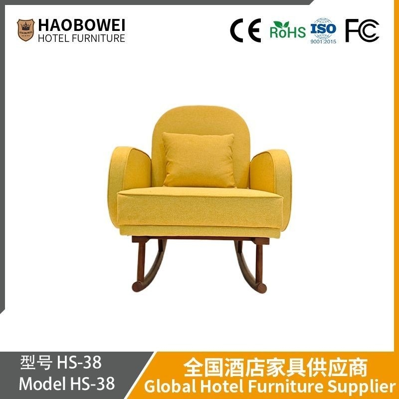 Lazy Sofa For Lying And Sleeping Rocking Chair For Living Room Leisure Recliner For Bay Window And Balcony Single Sofa Chair With Footstool